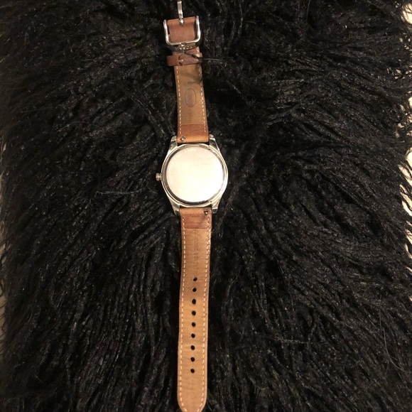 FOSSIL watch, brown leather. - Picture 3 of 3